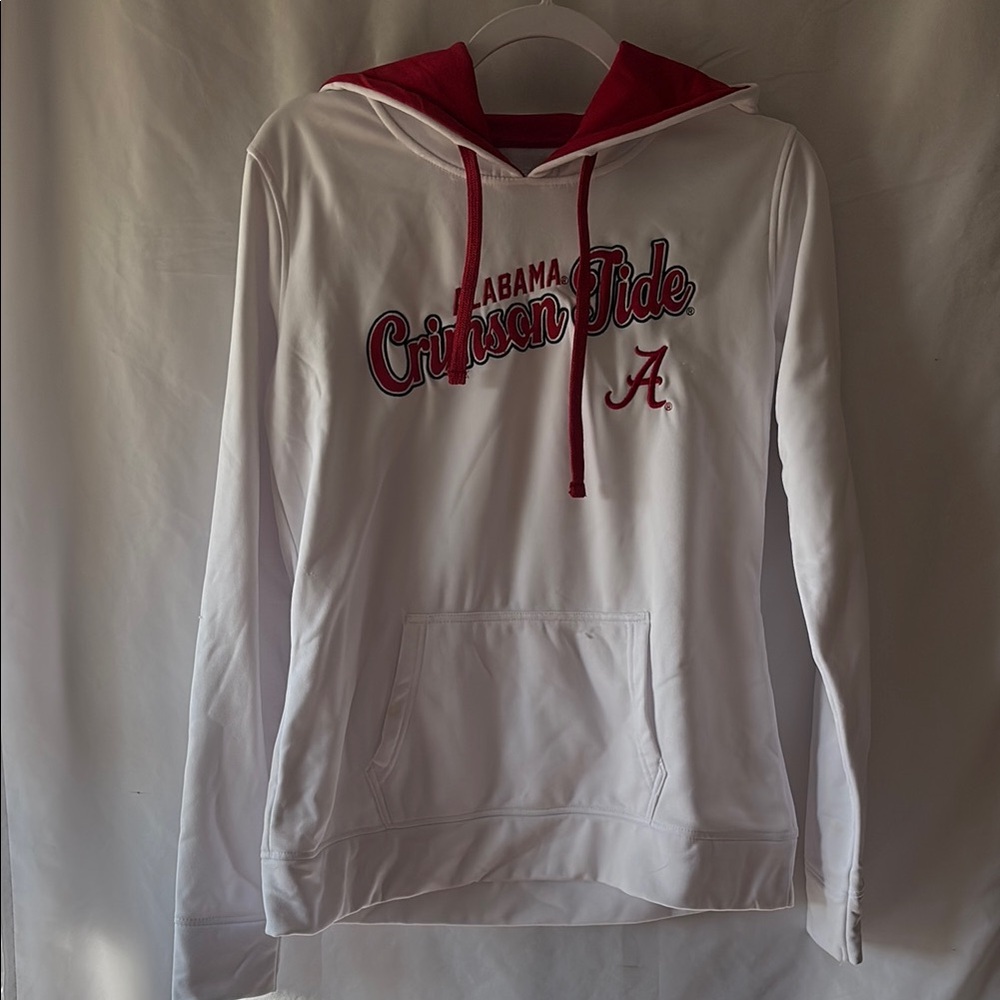 White and Red Alabama Crimson Tide Hoodie
